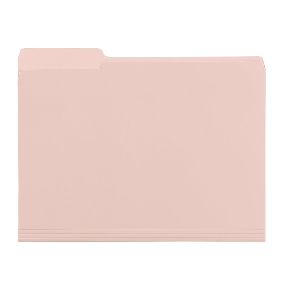 The Container Store Letter-Size Interior File Folder Blush Pink Pkg/6