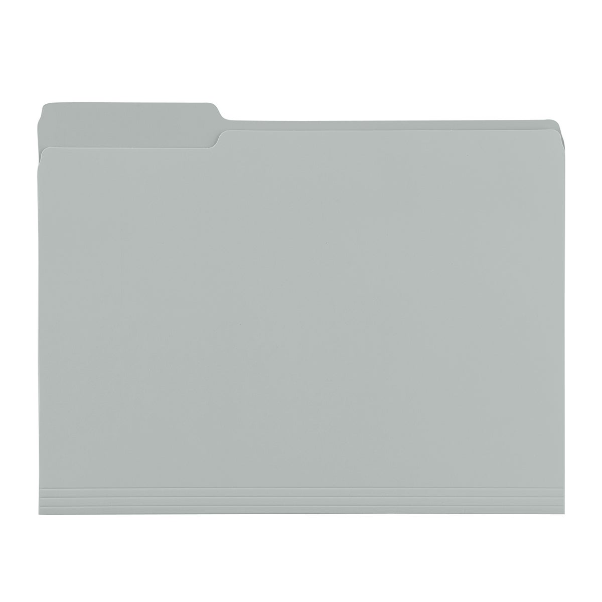 The Container Store Letter-Size Interior File Folder Light Grey Pkg/6