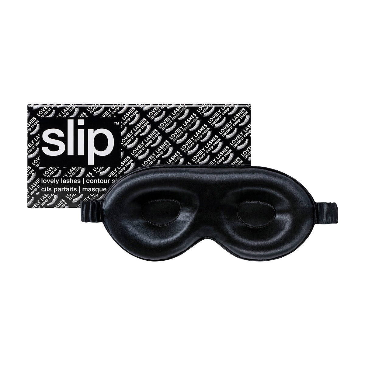 Slip Pure Silk Contour Sleep Mask Black