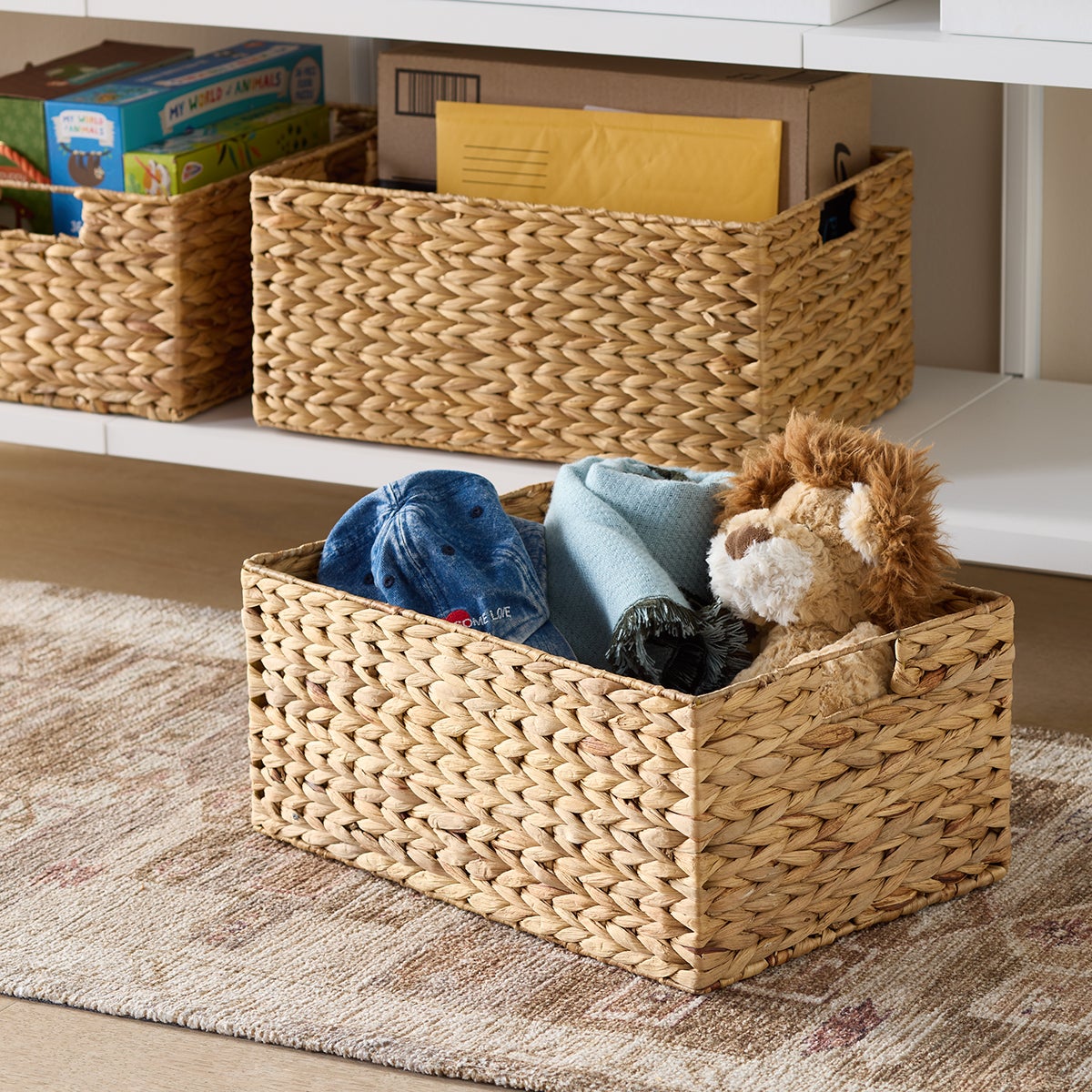 Water Hyacinth Storage Bins with Handles