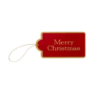 Red Merry Christmas Gift Tags