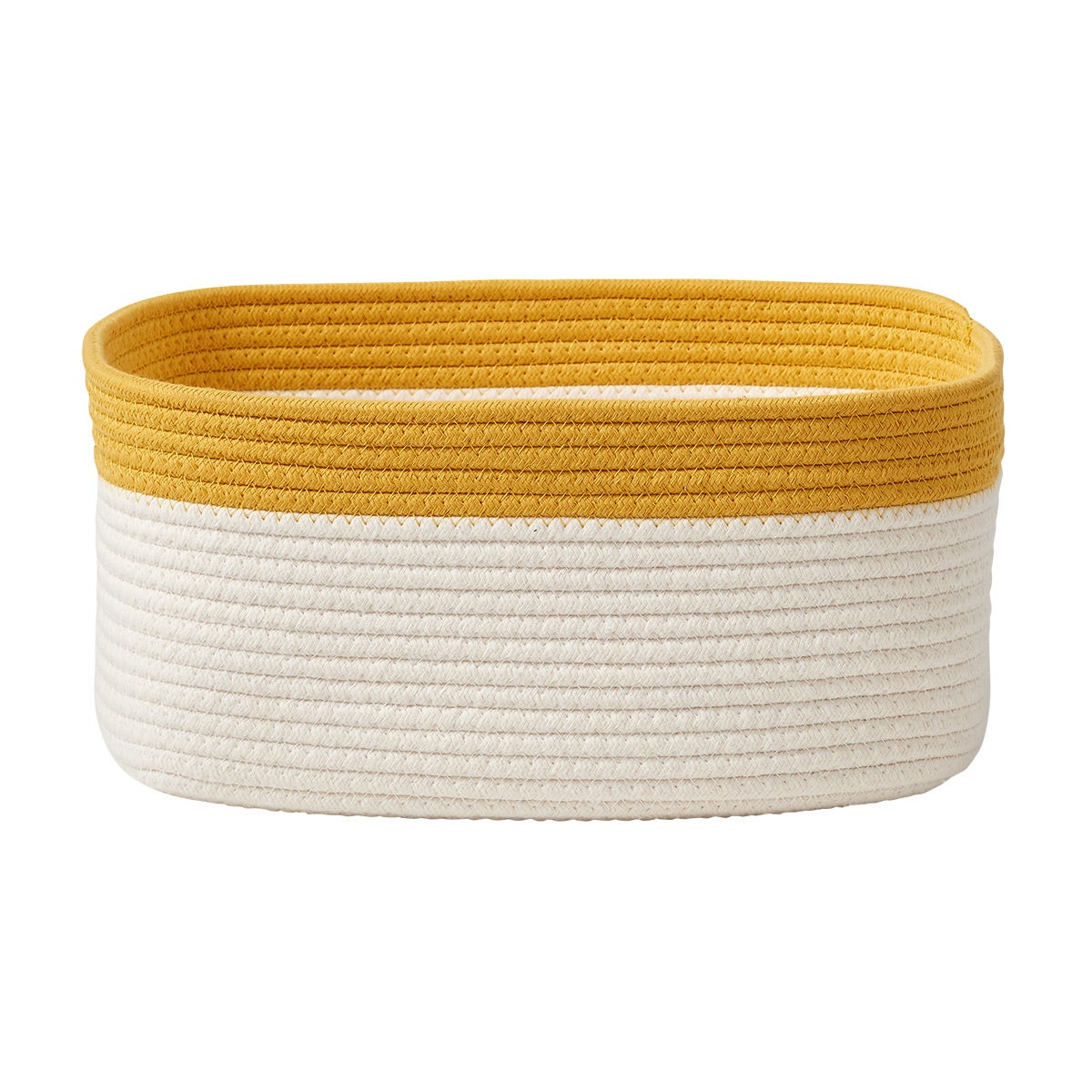 The Container Store Small Kawaii Cotton Rope Bin Marigold Yellow