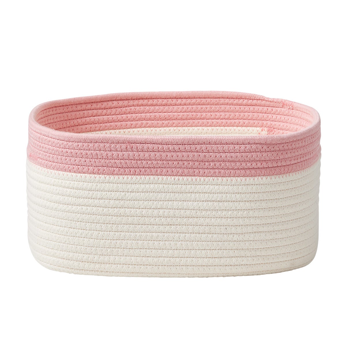 The Container Store Small Kawaii Cotton Rope Bin Rose Pink