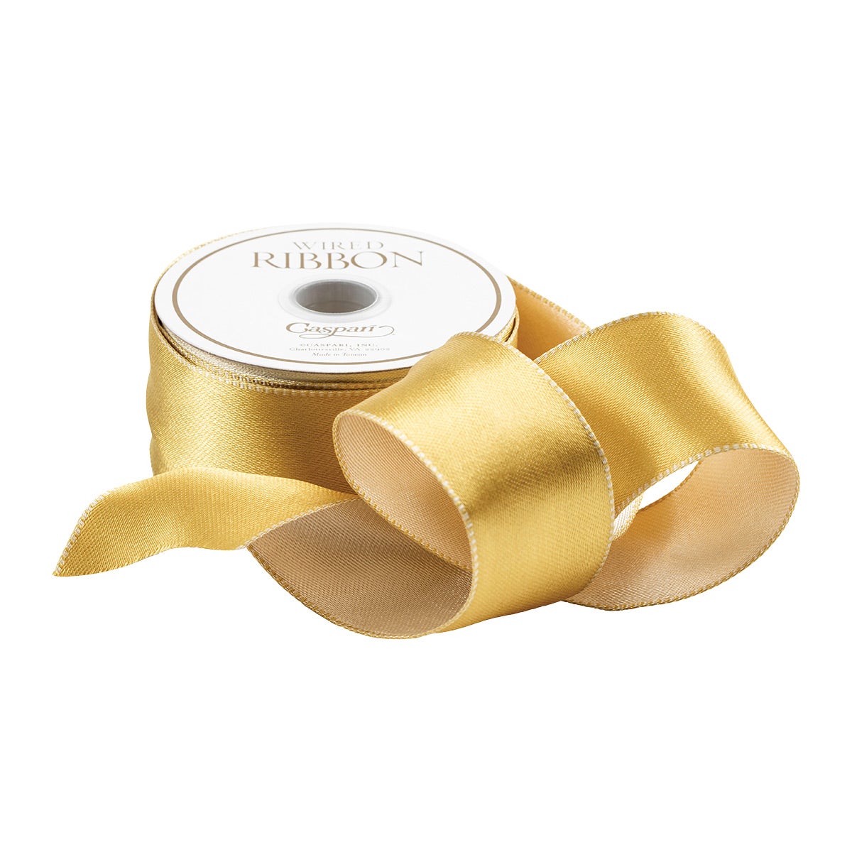 Caspari Reversible Satin Wired Ribbon
