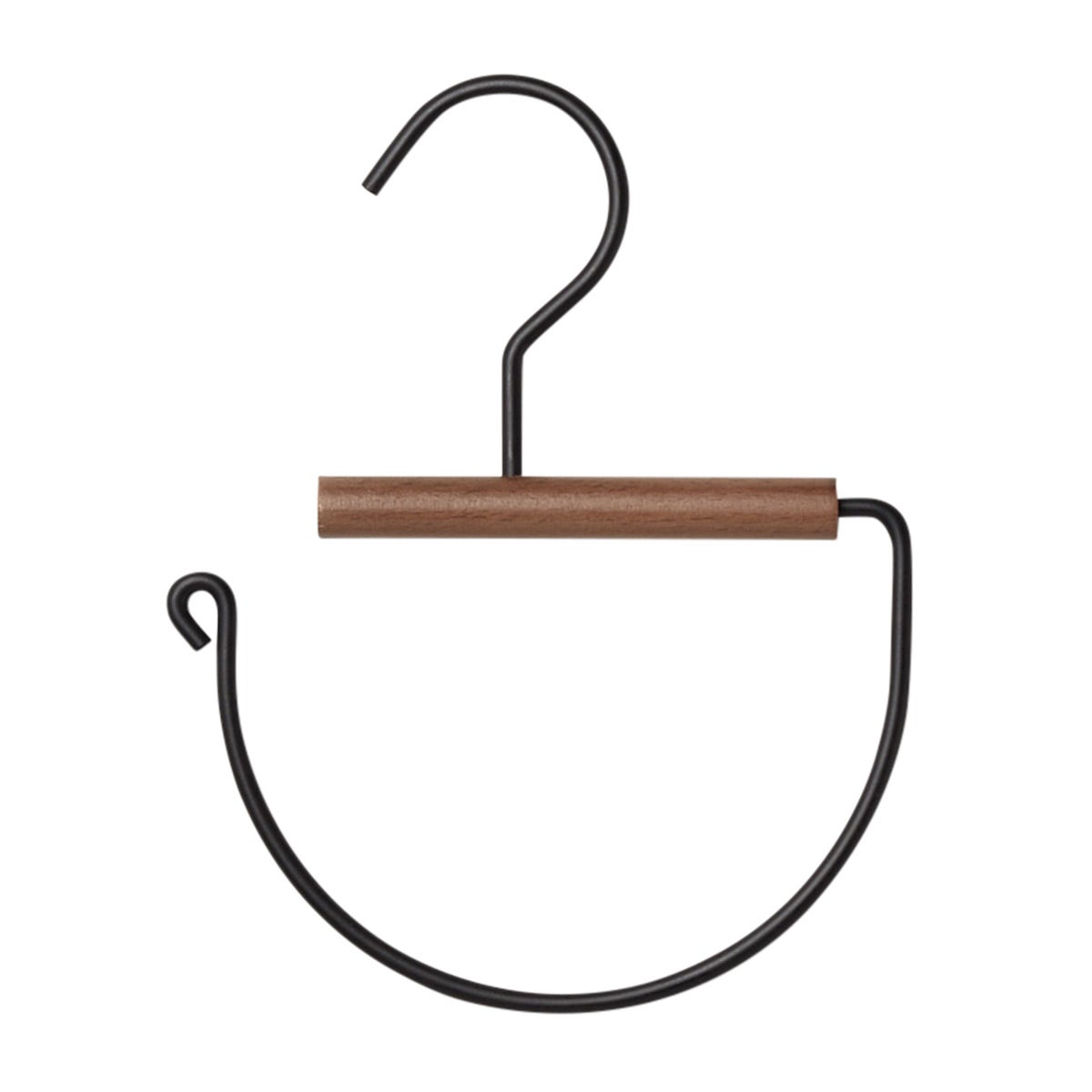 The Container Store Serene Matte Metal Accessory Hanger Ink Black