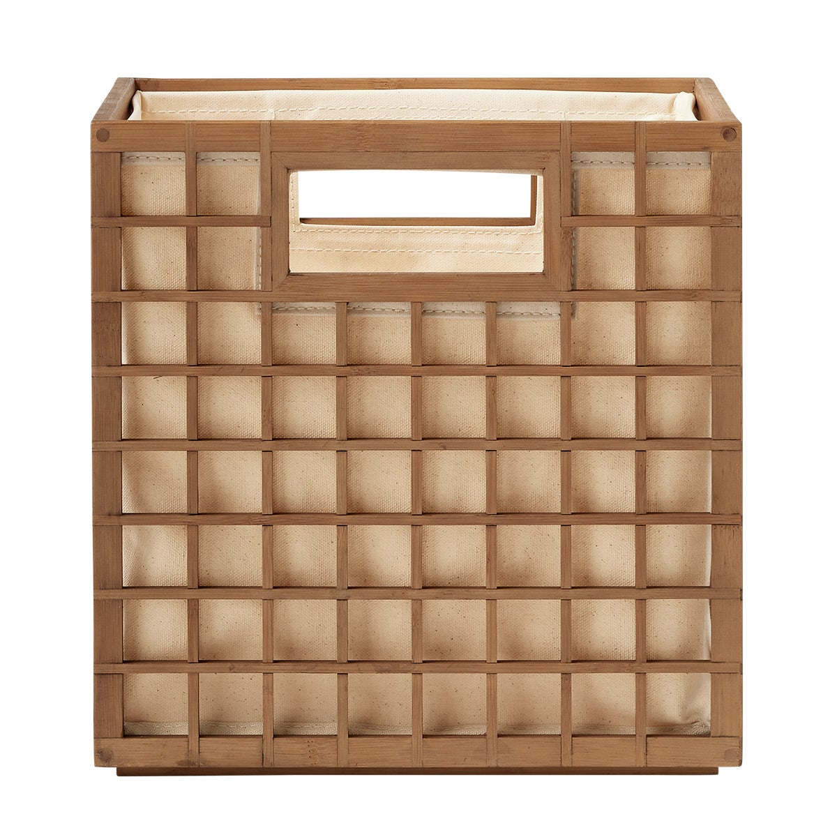 The Container Store Shoji Handled Cube With Liner