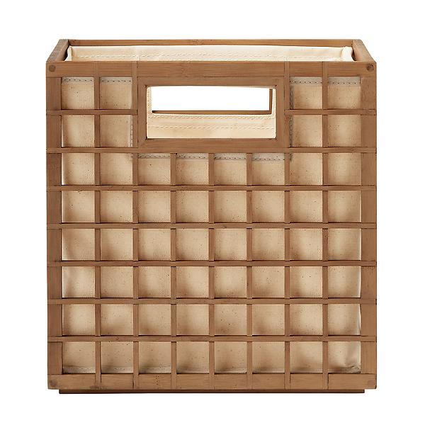 The Container Store Shoji Handled Cube With Liner