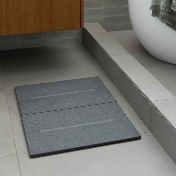 Dorai Bath Stone Mat | The Container Store