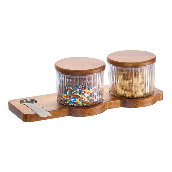 iDesign Host Haven Jars With Lids & Spoon