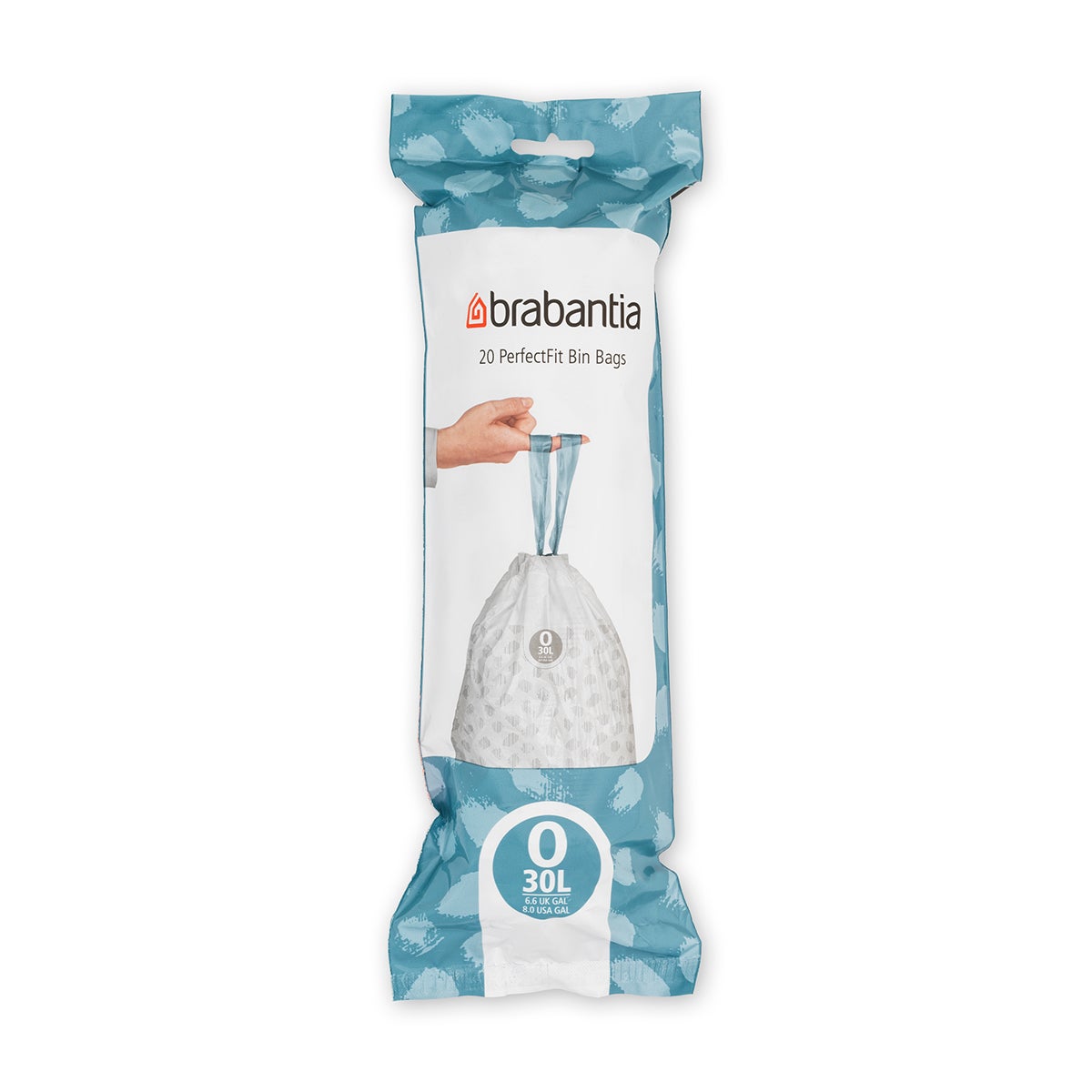 Brabantia PerfectFit Trash Bags, Code O White