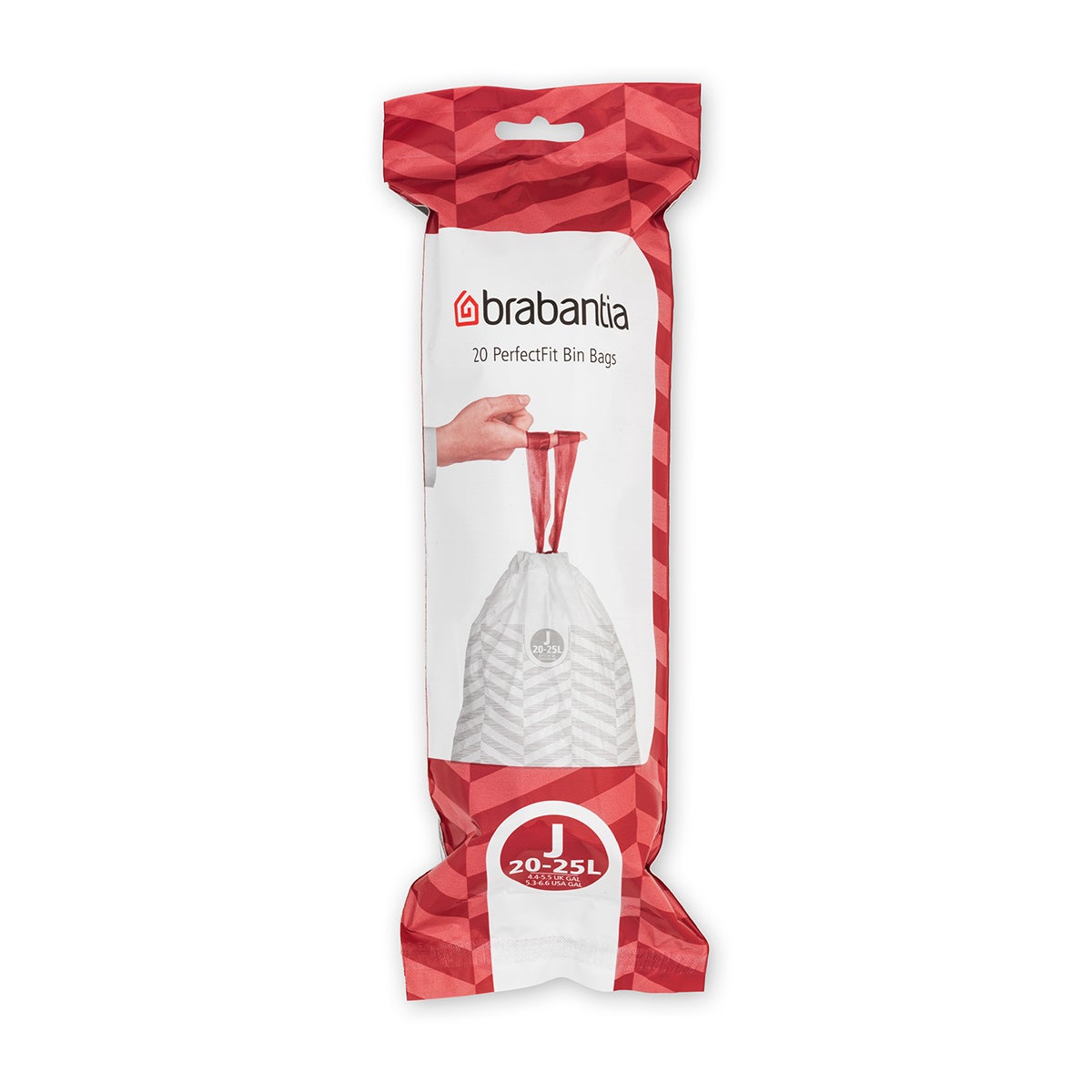 Brabantia PerfectFit Trash Bags, Code J White