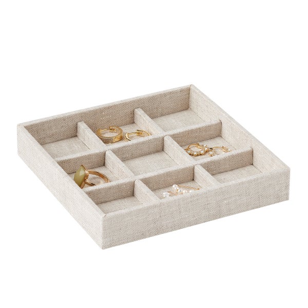 The Container Store Serenity 9-Compartment Jewelry Insert The