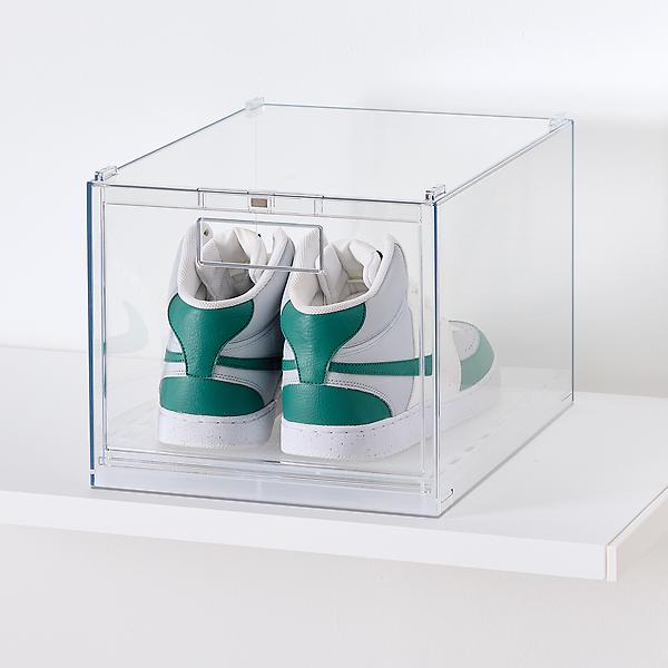 Everything Organizer Large Drop-Front Shoe Box Clear