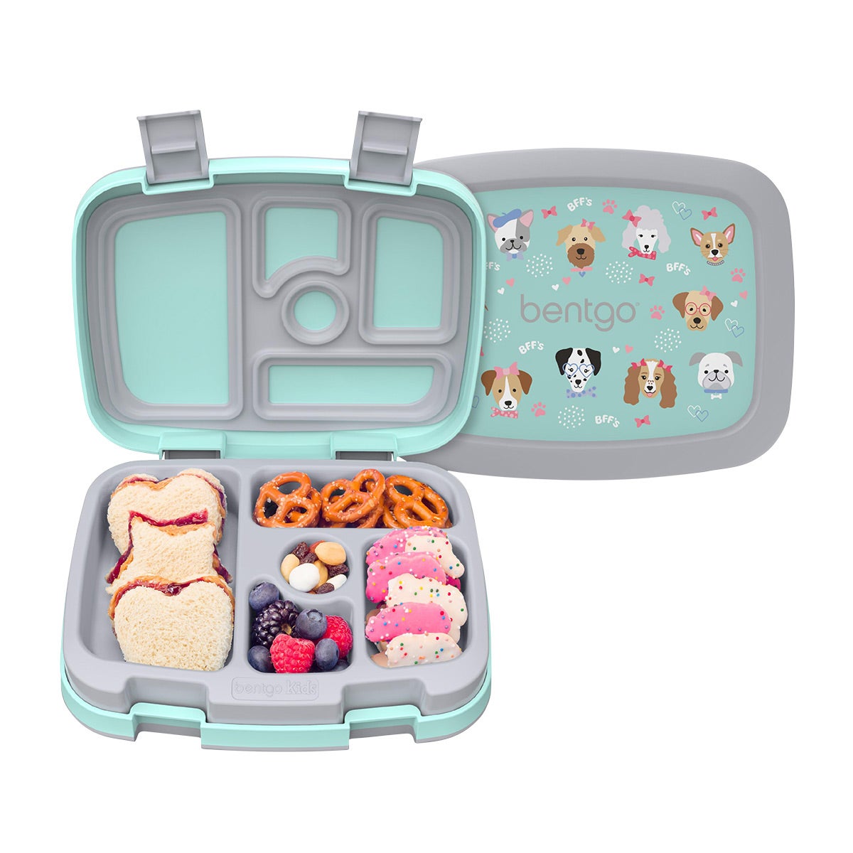 BentGo Kids Print Lunch Box Puppy Love