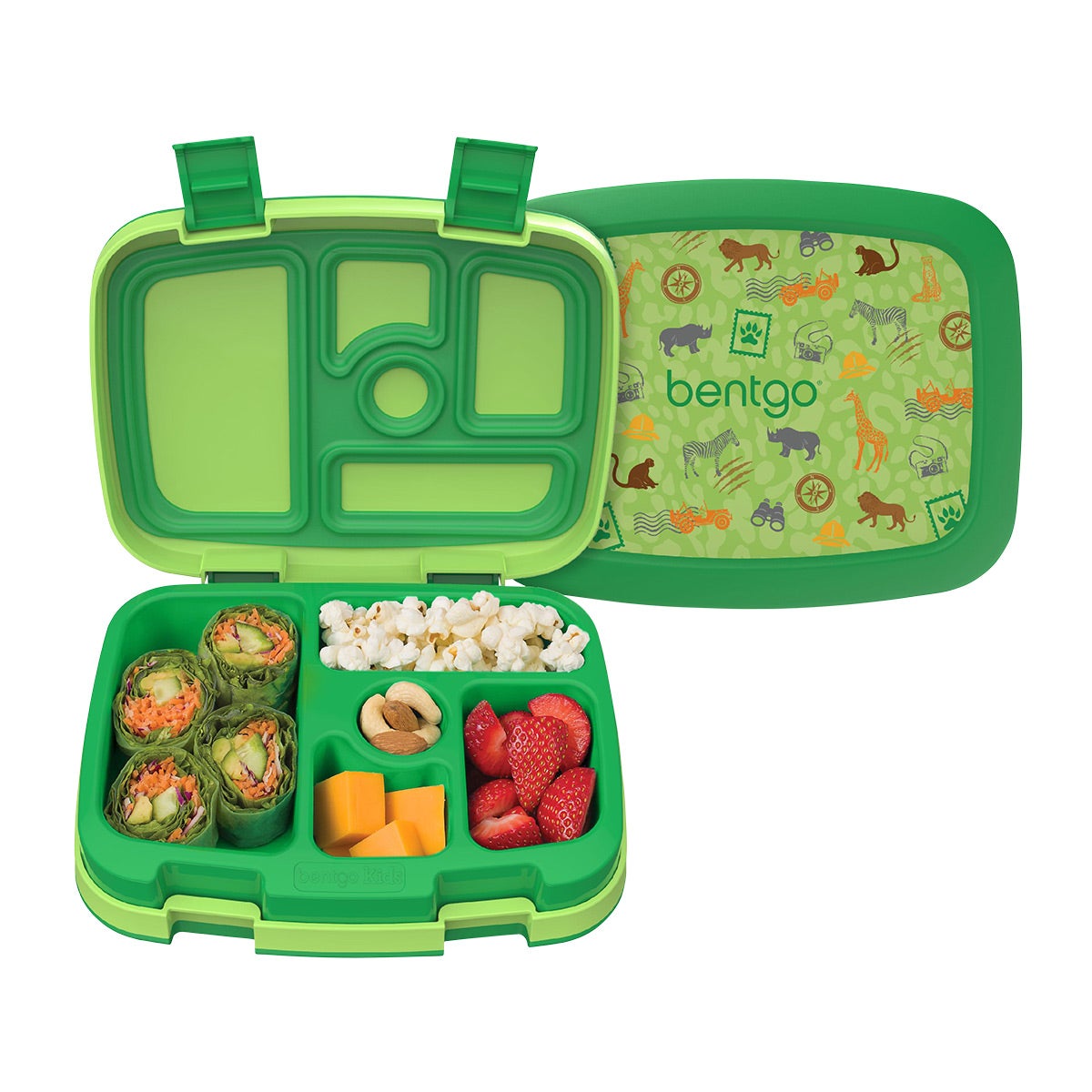 BentGo Kids Print Lunch Box Safari