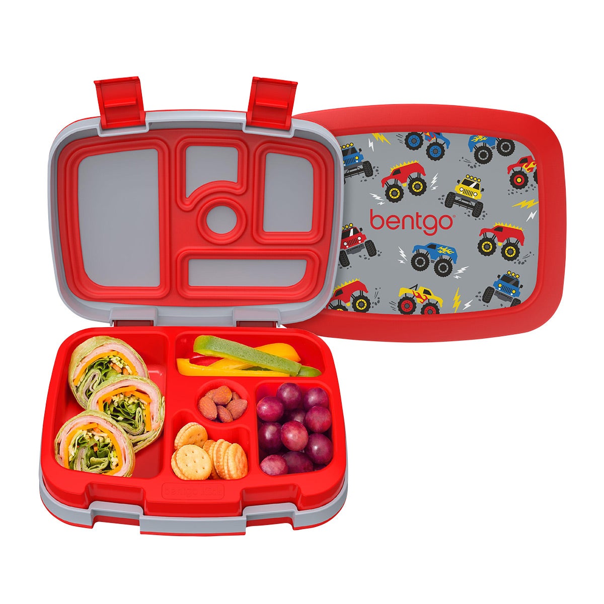 BentGo Kids Print Lunch Box Trucks