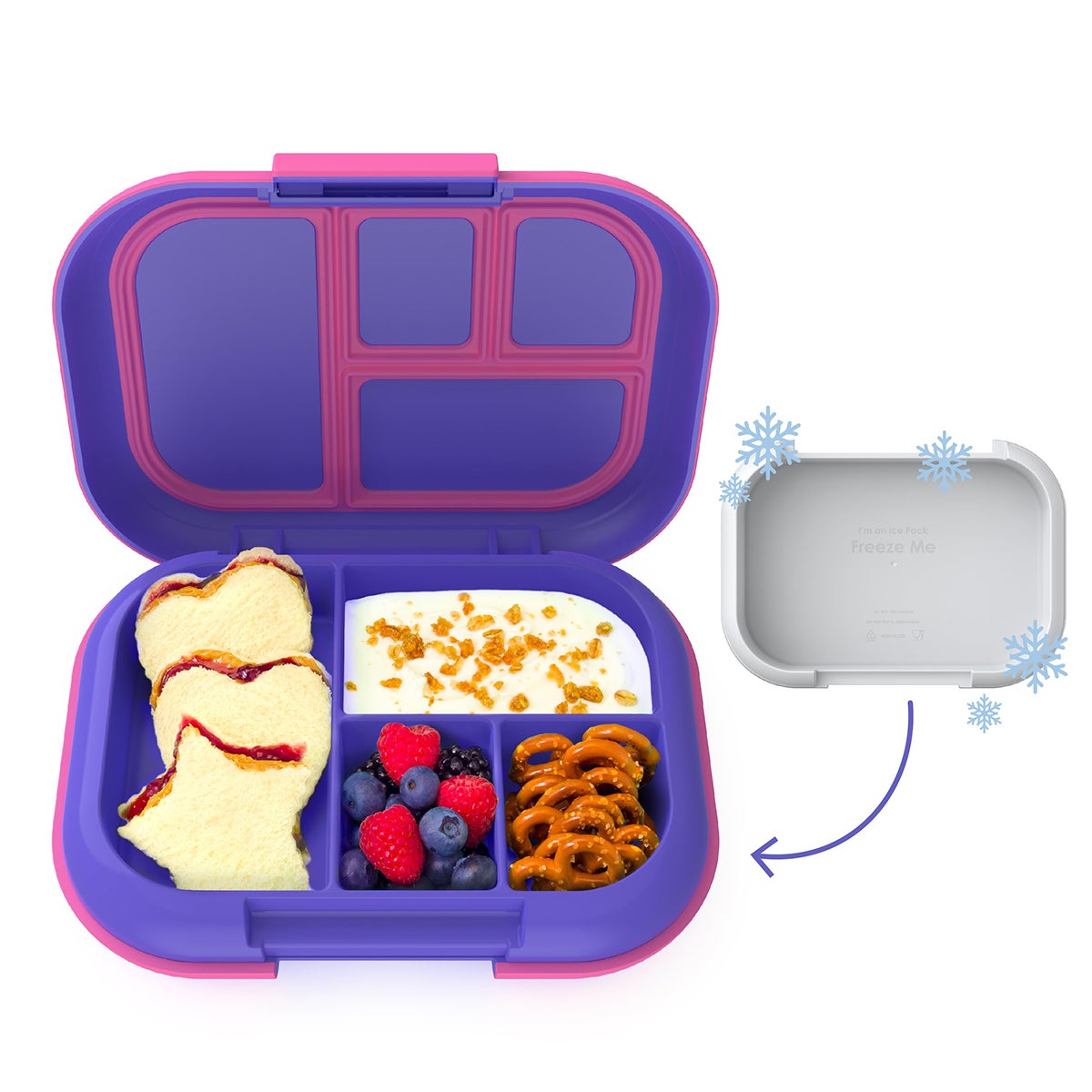 BentGo Kids Chill Lunch Box Electric Violet