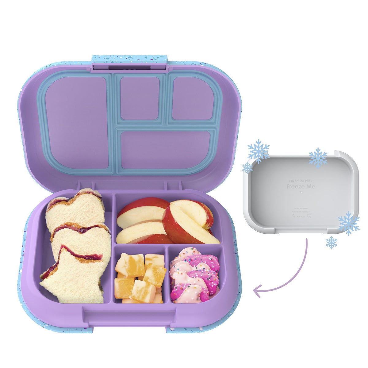 BentGo Kids Chill Lunch Box Vivid Orchid Speckle