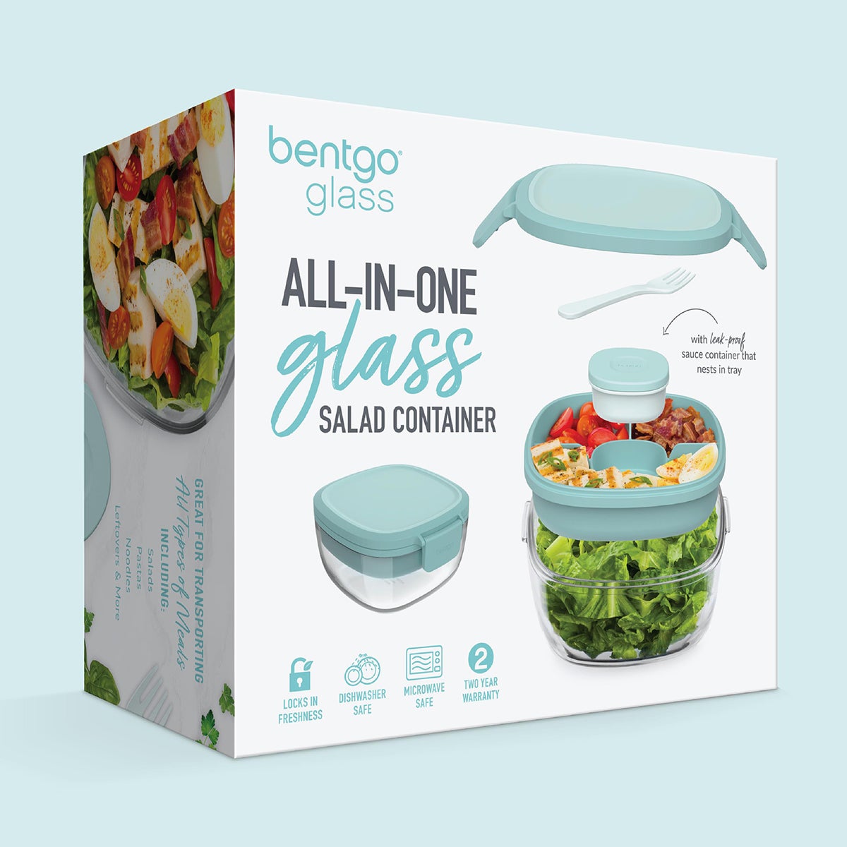 BentGo Glass All-in-One Container Coastal Seaglass