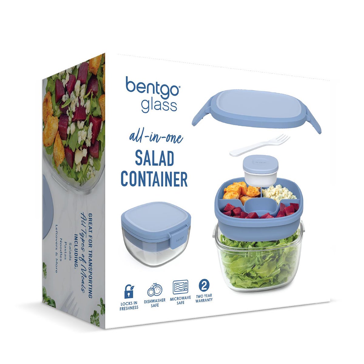 BentGo Glass All-in-One Container Light Blue