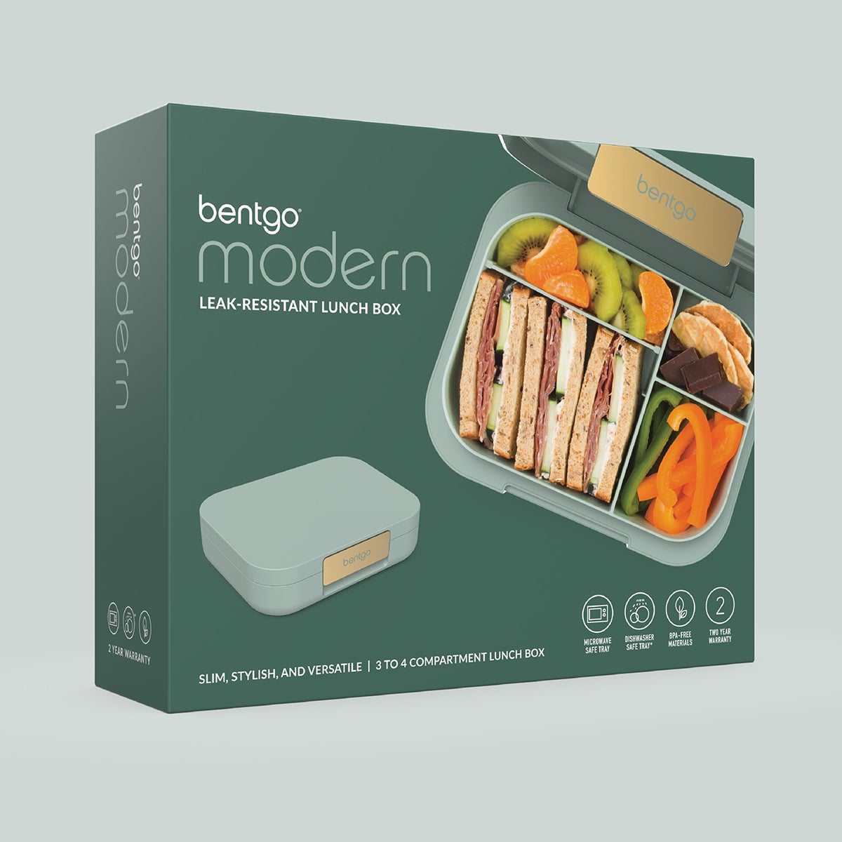 BentGo Modern Lunch Box Mint Green