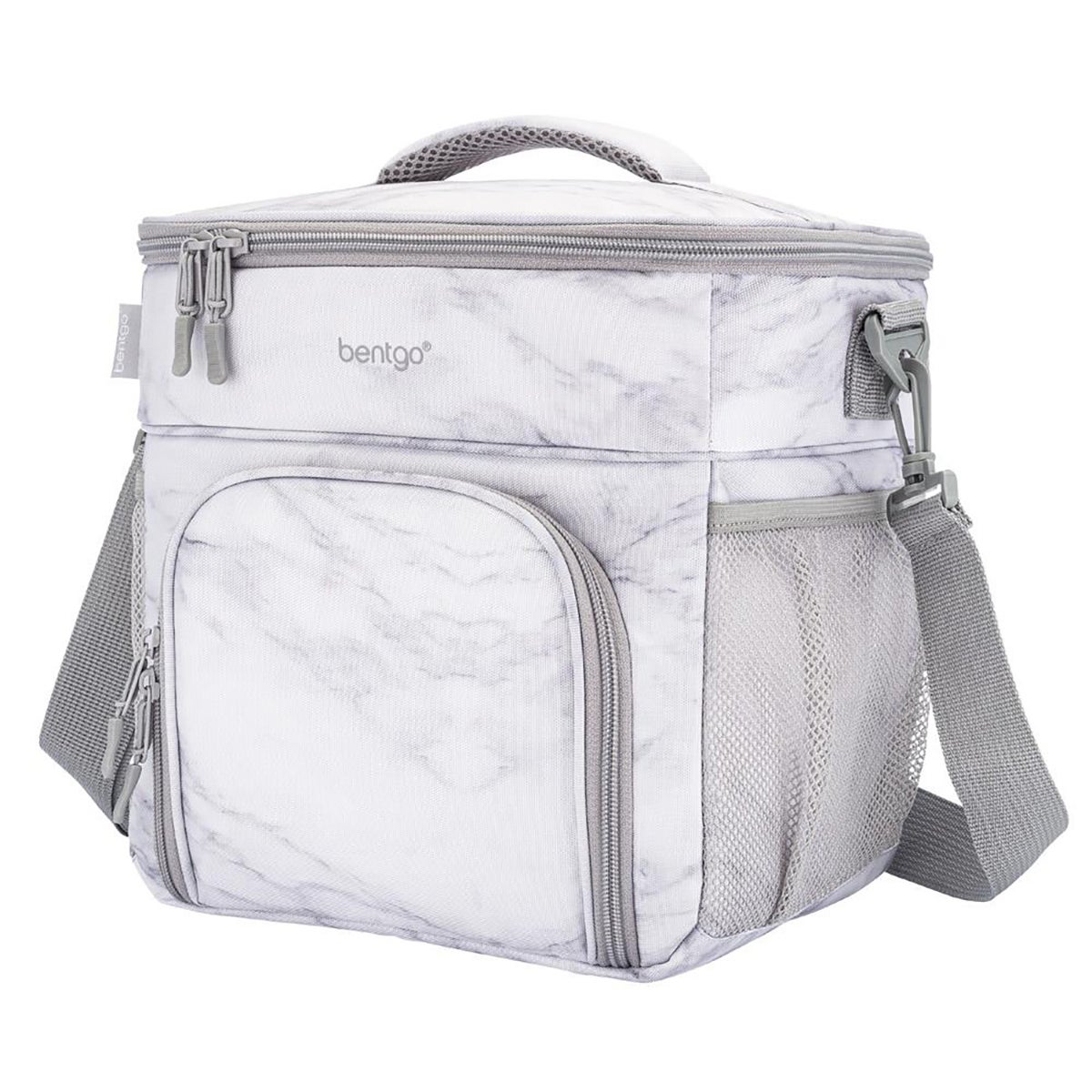 BentGo Prep Deluxe MultiMeal Bag White Marble