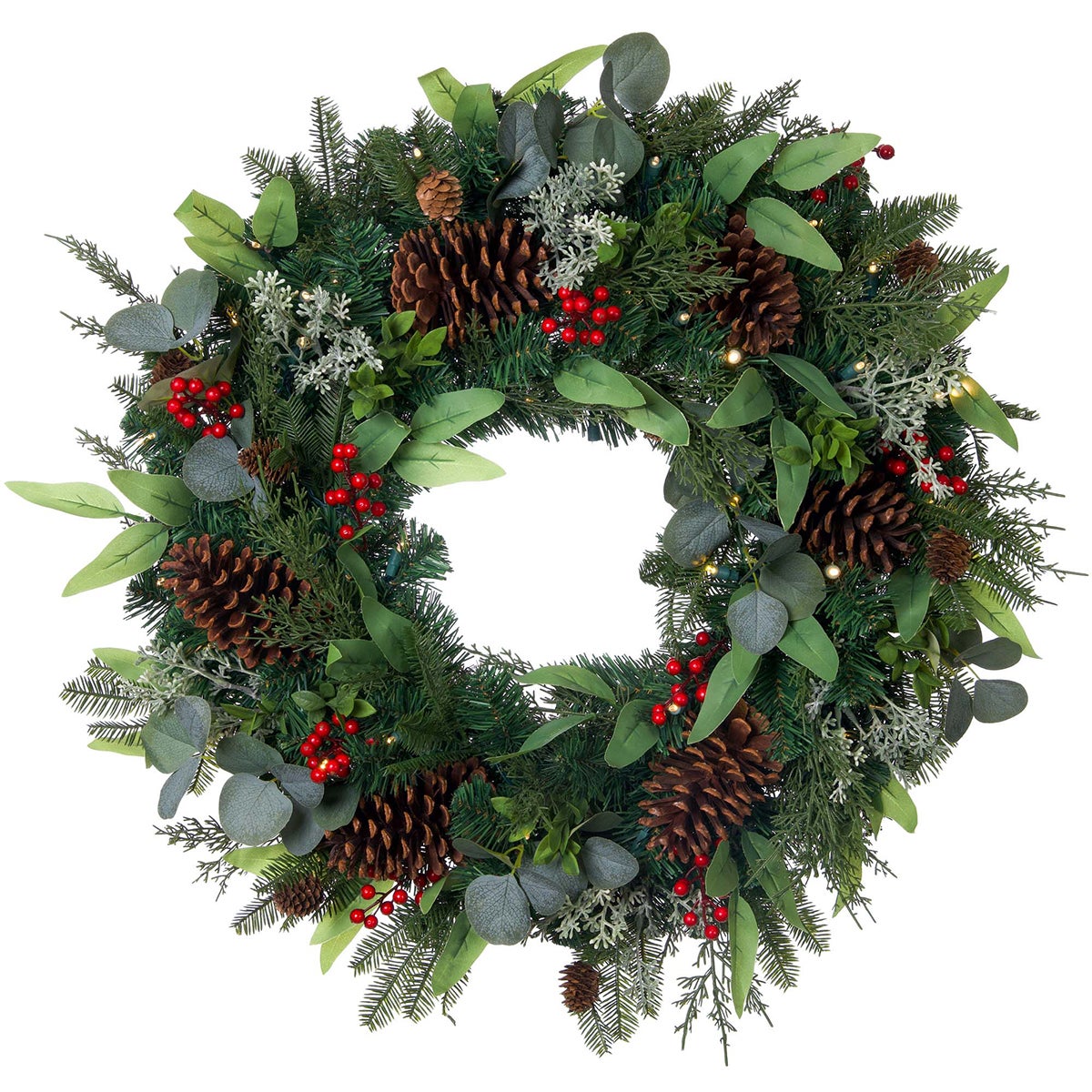 Village Lighting Company Christmas Wreath 30in Assorted