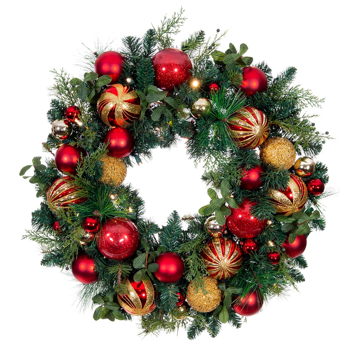 Village Lighting Company Christmas Wreath 30 in Assorted