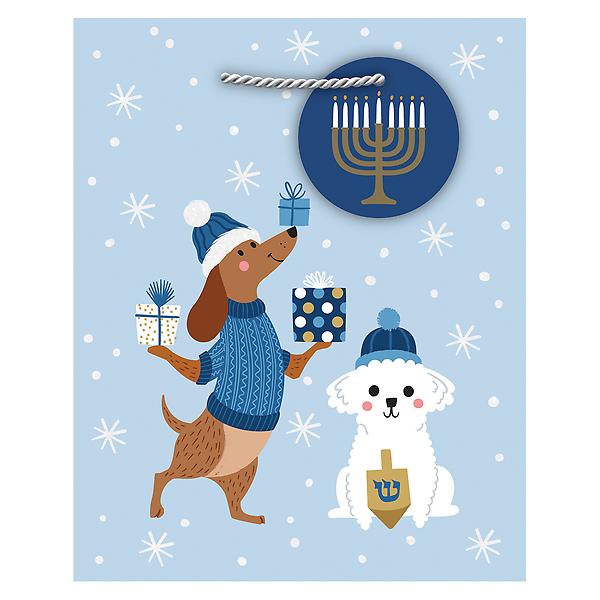 Design Design Happy Hanukkah Pups Gift Bag 