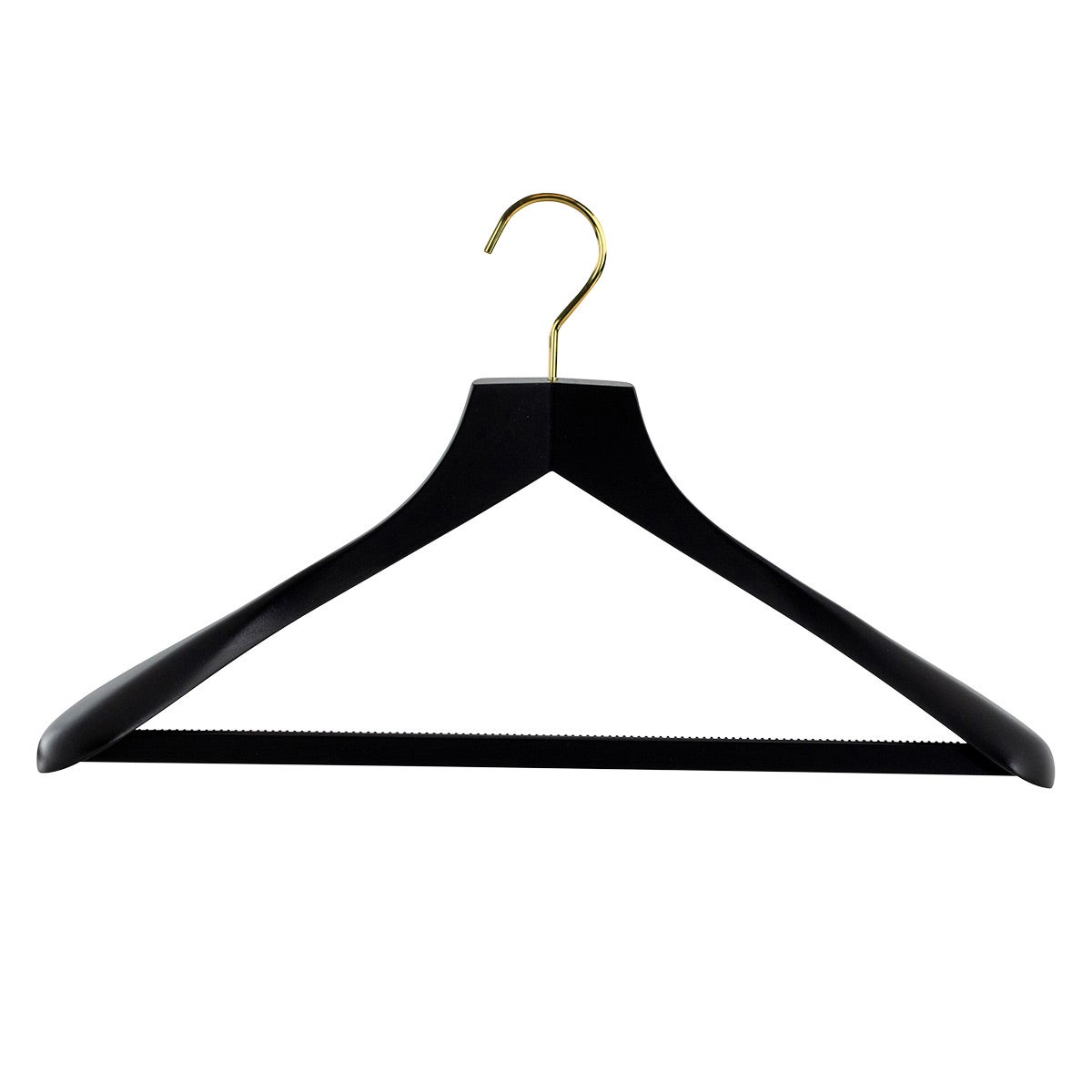 MAWA Beechwood Suit Bodyform Hanger Black Pkg/2
