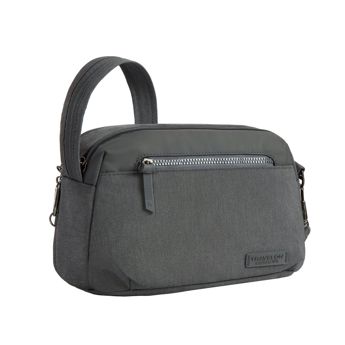 Travelon Anti-Theft Metro Crossbody Gray Heather