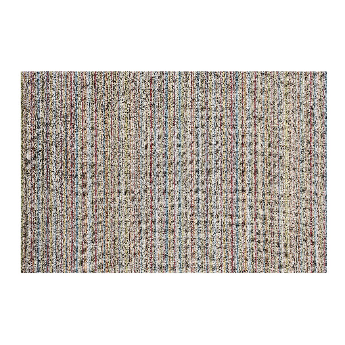 Chilewich Skinny Stripe Shag Doormat Soft Multi