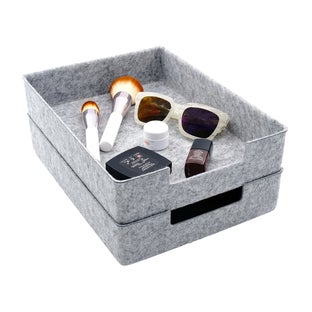 Welaxy Stackable File Box Set of 2