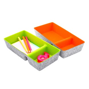 Welaxy 2-Piece Desk Drawer Organizer Trays