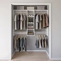 The Container Store Three Section Closet with 12" Add-On Shelves