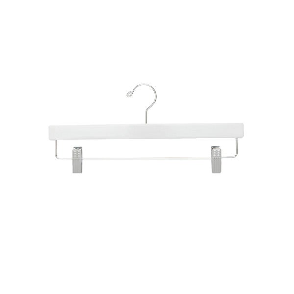 The Container Store Wooden Pant and Skirt Hanger Stainless Steel Hardware
