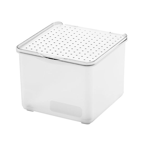 Made Smart Stack Collection madesmart Frost Small Stacking Bin with Lid | The Container Store