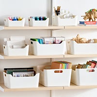 Plastic Storage Bins with Handles