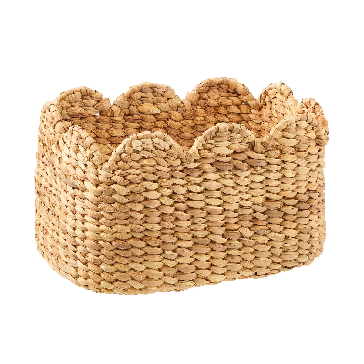 The Container Store Medium Petal Water Hyacinth Bin Natural