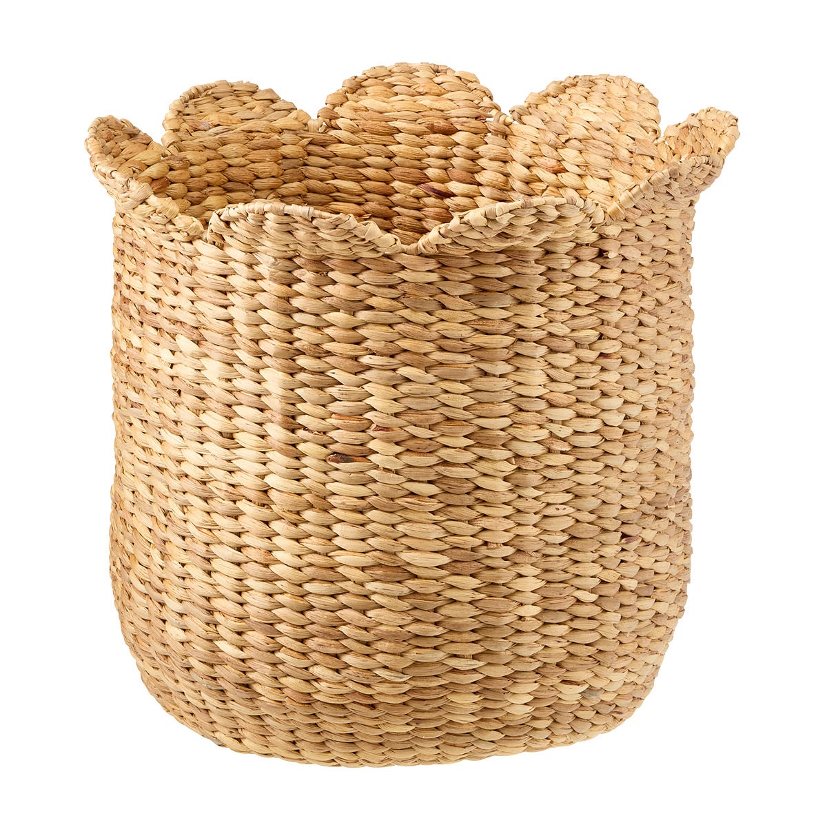 The Container Store Large Petal Water Hyacinth Basket Natural