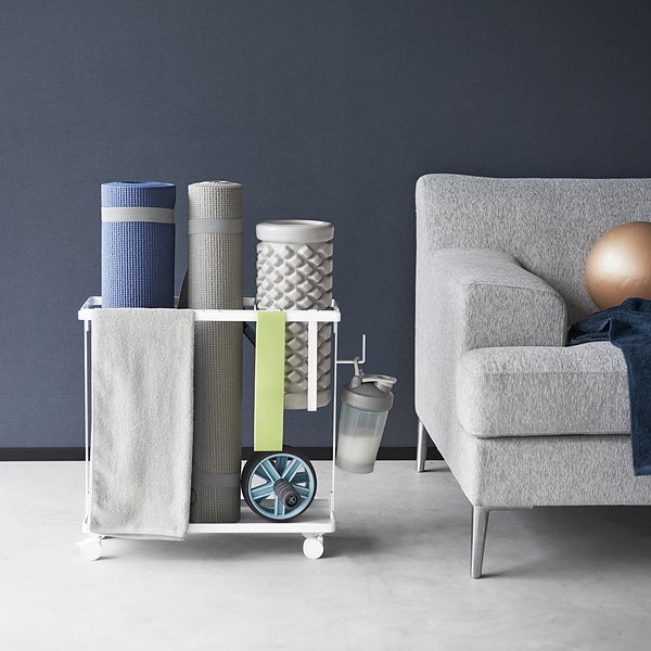 Wall Mount Yamazaki 1925 TOWER Wall~Mounted Guitar Holder, White, Steel/ Silicone/ABS Resin, 8 X 11.5 X 14 Cm Guitar Hanger