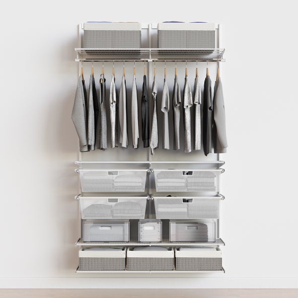 Elfa Classic 4' Reach In Closet | The Container Store