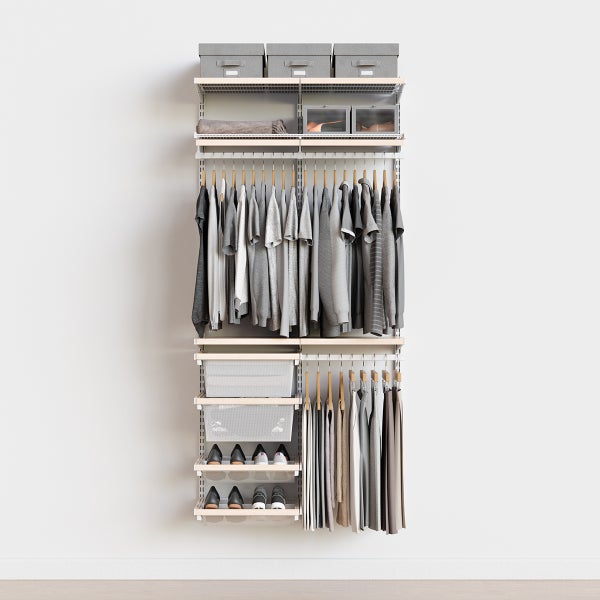 Decor Plus by Elfa 3 x 16" Closet with Mesh Drawers