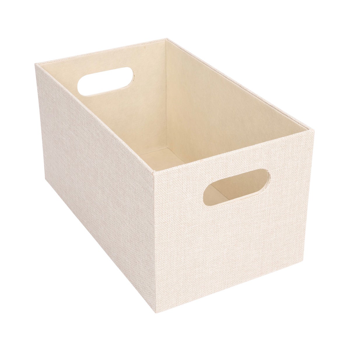 Horderly Medium Fabric Bin Set Beige Set of 4