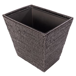 Artifacts Trading Co. Rectangular Tapered Waste Basket with Metal Liner