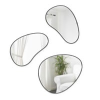 umbra HUBBA PEBBLE ミラー Modern Wall Mirror - Pebble | Organic Shaped Mirror by Umbra