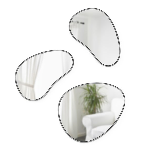 小物 utopia Umbra Hubba Pebble Mirror Set of 3 | The Container Store