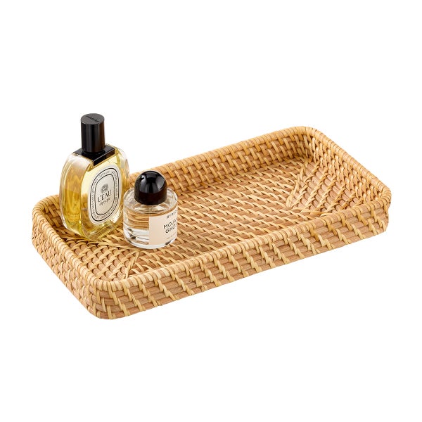 The Container Store Ori Rattan Tray