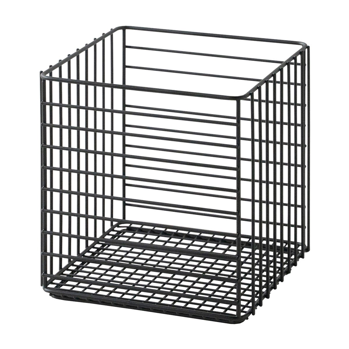 The Container Store Small Wire Cube Black