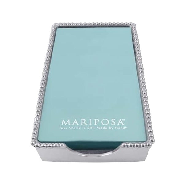Mariposa Beaded Guest Towel Holder with Insert